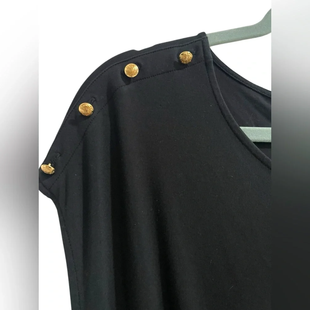 Lauren Ralph Lauren Women’s Jumpsuit Black Wide Leg Size L Y2K Retro - Picture 4 of 15